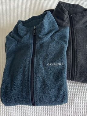 Columbia Blue Full-Zip Fleece Jacket